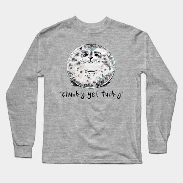 Chunky Seal Boi Long Sleeve T-Shirt by artbysavi